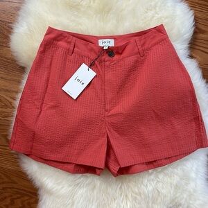 Joie High Waist Red Shorts